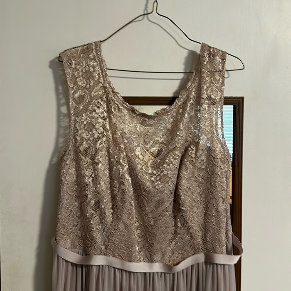Tab David’s Bridal floor length dress